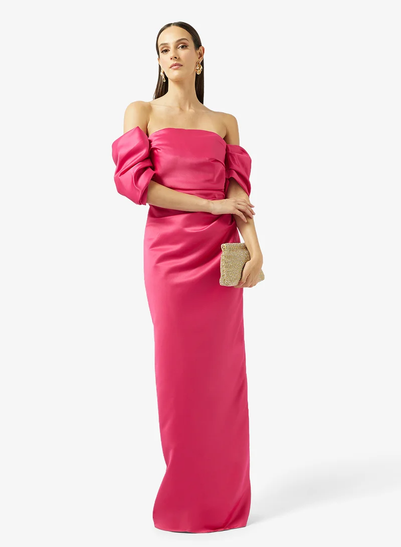 Namshi x  Off Shoulder Draped Gown for Women | Best Price UAE